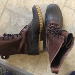 Llbean Boots 12 inch brown size 9